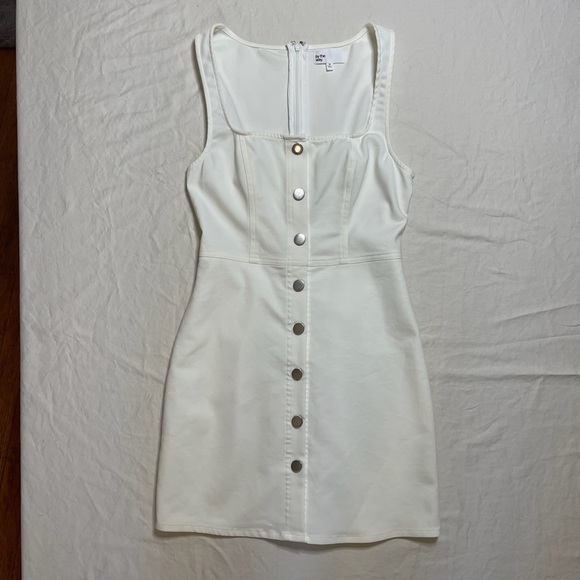By the Way Revolve Elegant White Button-Down Mini Dress XS - Picture 1 of 4